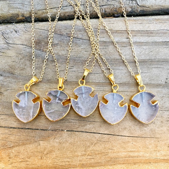 Jade Arrowhead Necklace - Picture 2 of 5